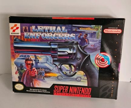 NINTENDO - SUPER NES. Jeu : Lethal Enforcers. Comp