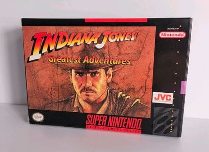 NINTENDO - SUPER NES. Jeu : Indiana Jones Greatest