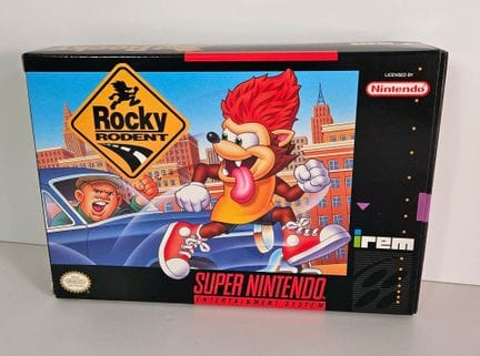 NINTENDO - SUPER NES. Jeu : Rocky Rodent. Complet 