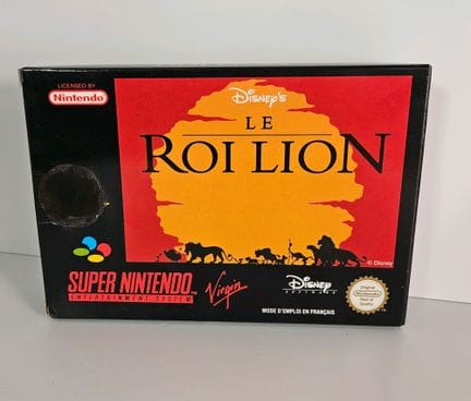 NINTENDO - SUPER NES. Jeu : Le Roi Lion. Complet a