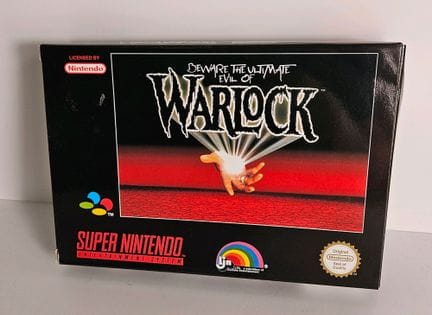 NINTENDO - SUPER NES. Jeu : Warlock. Complet avec 