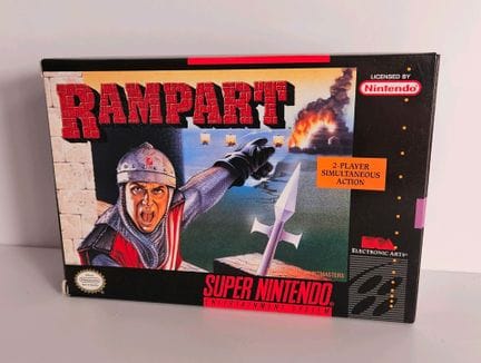 NINTENDO - SUPER NES. Jeu : Rampart. Complet avec 