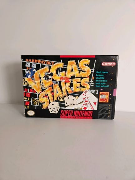 NINTENDO - SUPER NES. Jeu : Vegas Stakes. Complet 