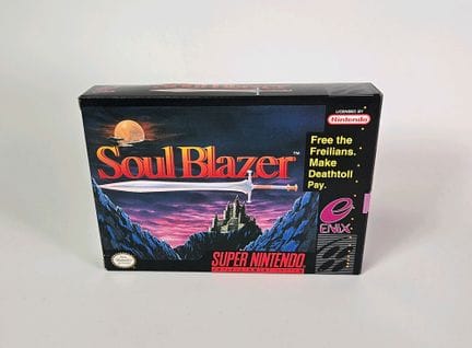 NINTENDO - SUPER NES. Jeu : Soul Blazer.  Complet 