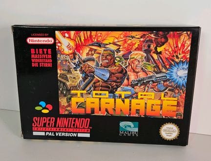 NINTENDO - SUPER NES. Jeu : Total Carnage. Complet