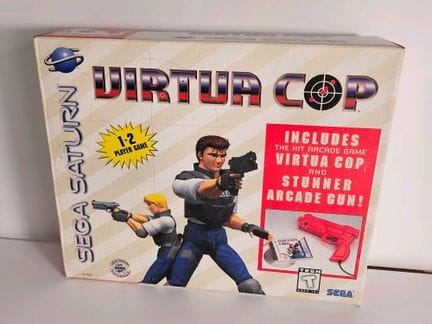 SEGA - SATURN. Jeu : Virtua Cop en boite avec Arca