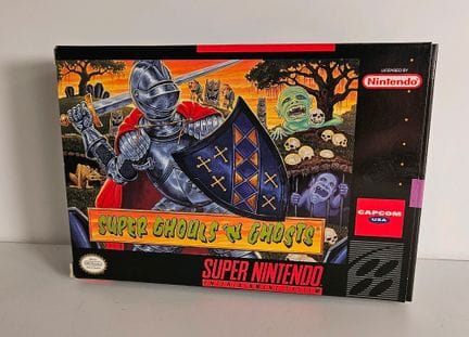 NINTENDO - SUPER NES. Jeu : Super Ghouls'n Ghosts.