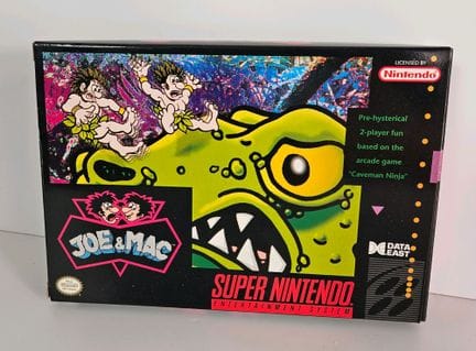 NINTENDO - SUPER NES. Jeu : Joe & Mac. Complet ave