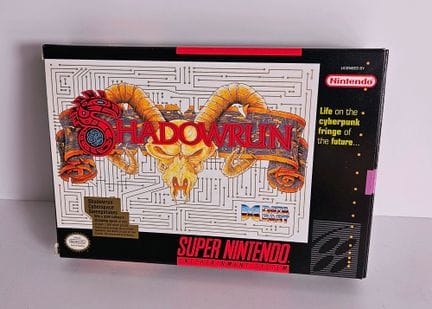 NINTENDO - SUPER NES. Jeu : Shadowrun. Complet ave