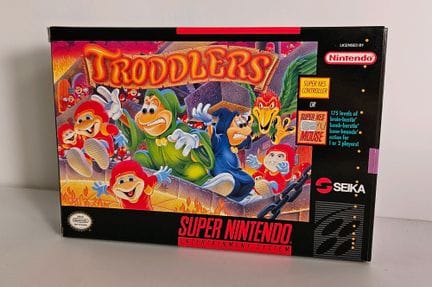 NINTENDO - SUPER NES. Jeu : Troddlers. Complet ave