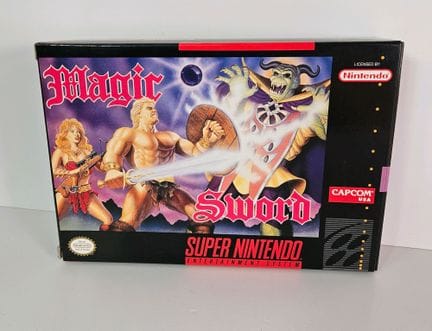 NINTENDO - SUPER NINTENDO. Jeu : Magic Sword. Comp