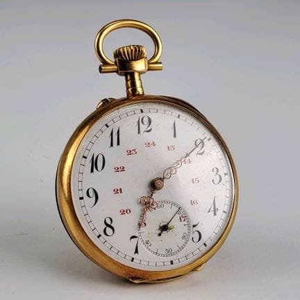 Montre de gousset en or jaune 18K (750 millièmes) 