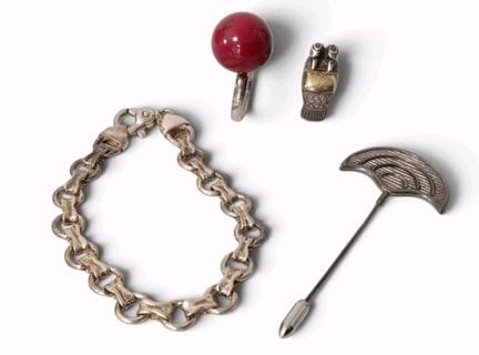 ARTHUS-BERTRAND. A set of four pieces of 925 sterl