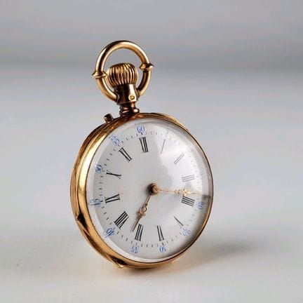Montre de gousset en or jaune 18k (750 millièmes) 