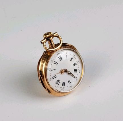 Montre de gousset en or jaune 18K (750 millièmes) 