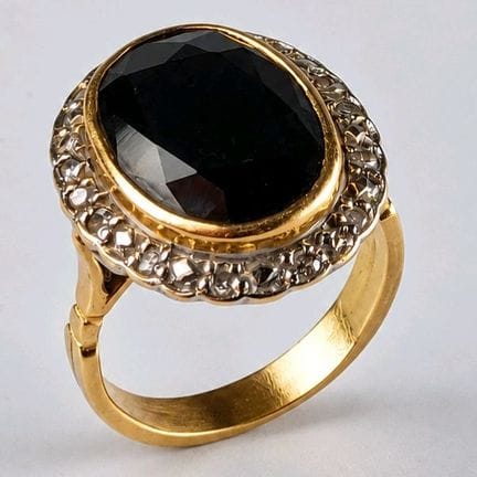 Ring in 18K yellow and white gold (750 parts per t