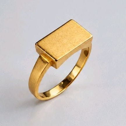 18k yellow gold ring (750 parts per thousand). 
Fr