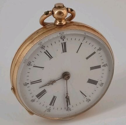 Montre de gousset or 18k (750 millièmes) à cadran 