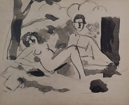 罗杰·德·拉·弗雷斯奈
罗杰·德·拉·弗雷斯奈（据） (1885-1925)
向马奈致敬，《草地上的