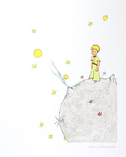 安托万·德·圣埃克苏佩里
小王子在小行星B612上

根据安托万·德·圣埃克苏佩里为其著作《小王子》