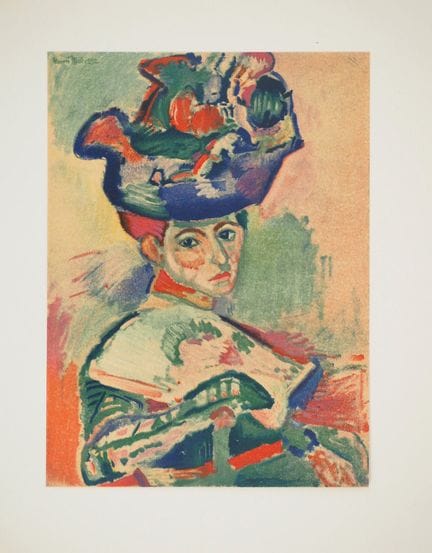 亨利·马蒂斯
亨利·马蒂斯（1869-1954）（据原作）
《戴帽女子》（马蒂斯夫人），1954年
