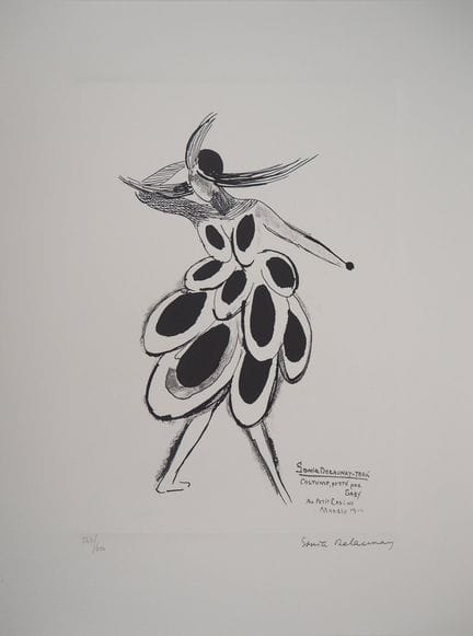 索尼亚·德洛内
索尼亚·德洛内（据其作品）
《西班牙式连衣裙》

石版画
版面上签名
编号 / 限量
