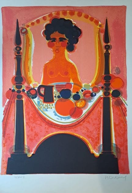 弗雷德里克·孟吉（1927-2007）
《午餐》，《天使系列》，1975年

阿什斯（Arches）