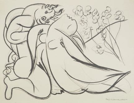 巴勃罗·毕加索
巴勃罗·毕加索（1881-1973）
《少女与米诺陶洛斯》，1967年

根据水彩画