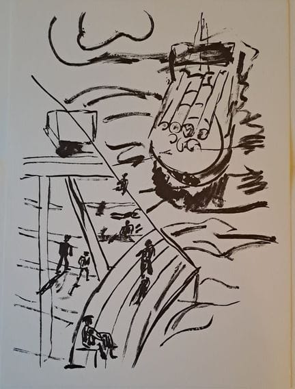 Fernand Léger (da) (1881-1955)
Le chiatte

Litogra