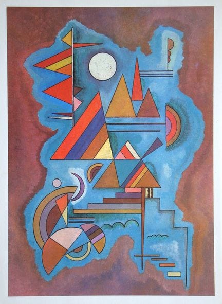 瓦西里·康定斯基
瓦西里·康定斯基（据）(1866 - 1944)
《构图》，1965

维林纸彩色