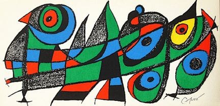胡安·米罗
胡安·米罗
米罗：雕塑家，日本，1974年

原版石版画，版面上签名
Guarro纸
参