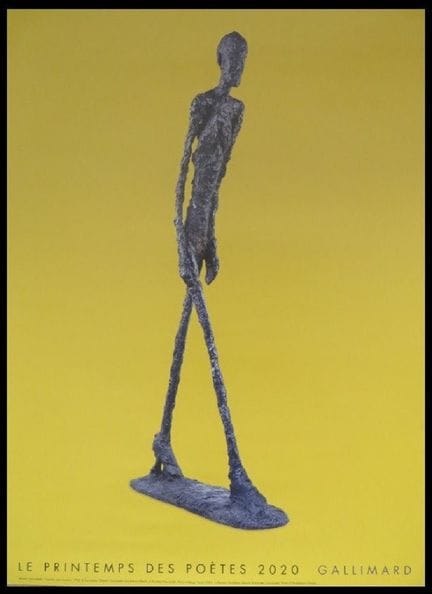 阿尔贝托·贾科梅蒂（1901-1966）
“诗人之春”
  
  2020年稀有原版海报——加利马德