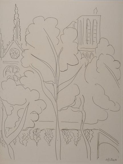 亨利·马蒂斯
亨利·马蒂斯（1869-1964）
《巴黎的荣光：巴黎圣母院的塔楼》，1937年

原