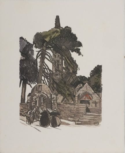 马图兰·梅厄
马图兰·梅厄（1882-1958）
《布列塔尼：抵达圣地》，1937年

原版木刻版画