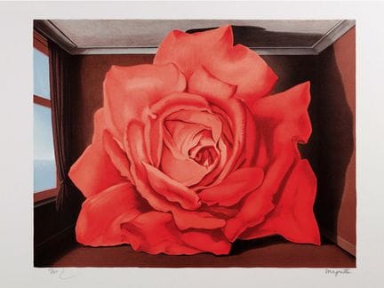 勒内·马格利特（据其作品）
《摔跤手的坟墓》

编号石版画
采用100%纯棉麻布纸，BFK Rive