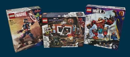 Réunion de 3 sets LEGO Marvel :
- 76185 - Spider-M