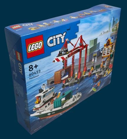 LEGO City - 60422 - Le port et le navire marchand.