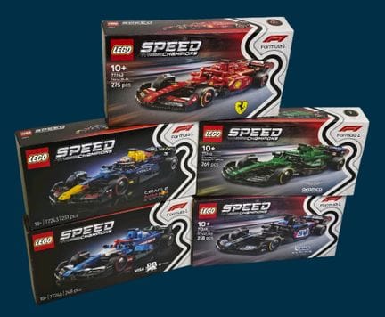 Réunion de 5 sets LEGO Speed Champions Formula 1 :