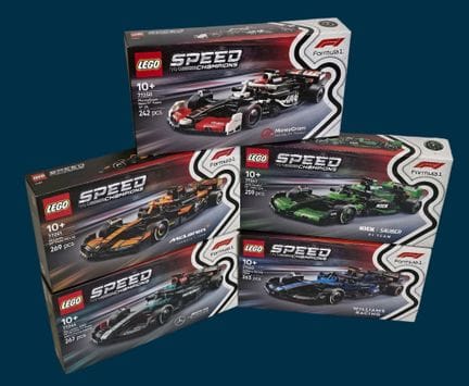 Réunion de 5 sets LEGO Speed Champions Formula 1 :