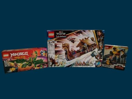 Réunion de 3 sets LEGO Marvel et Ninjago - 76208 -