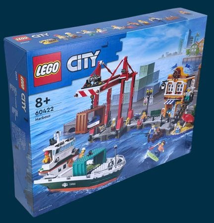 LEGO City - 60422 - Le port et le navire marchand.