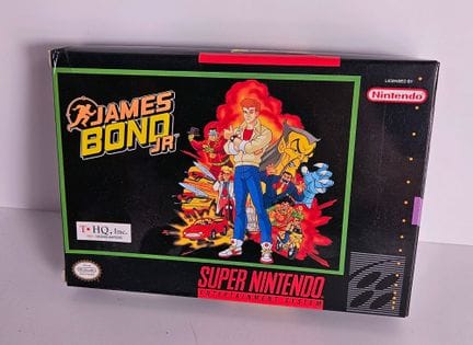 NINTENDO - SUPER NES. Jeu : James Bond JR. Complet