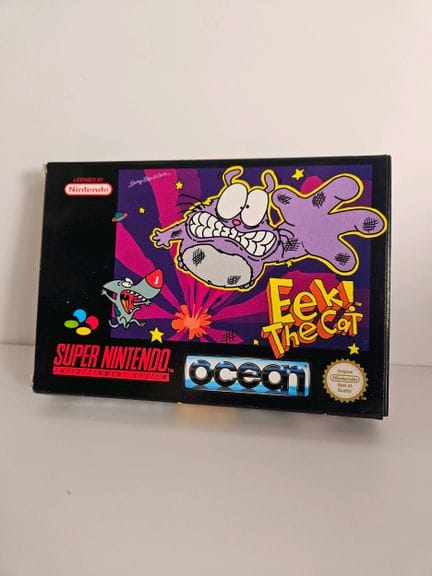 NINTENDO - SUPER NES. Jeu : Eek! the Cat. Complet 