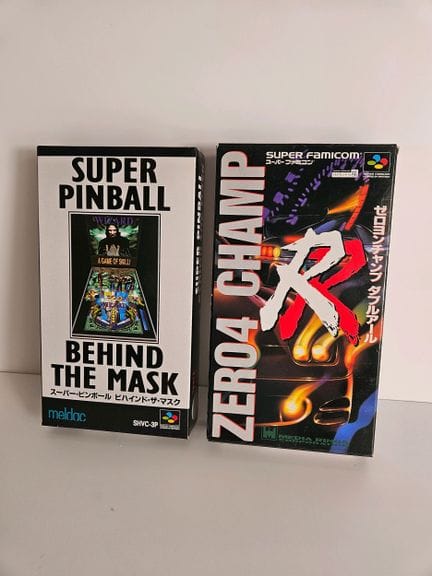 任天堂 - 超级红白机。2款游戏套装：《Super Pînball Behind the Mask》