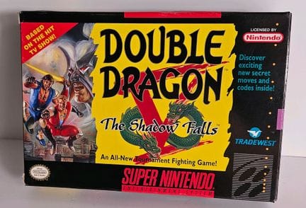 NINTENDO - SUPER NES. Jeu : Double Dragon The Shad