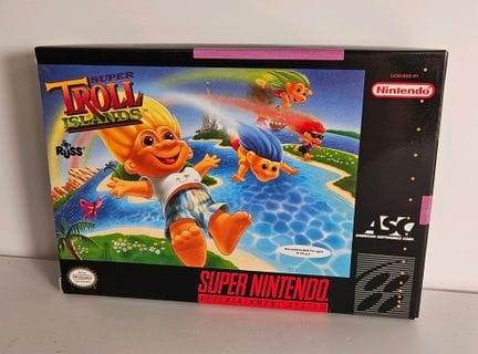 NINTENDO - SUPER NES. Jeu : Super Troll Islands. C