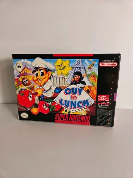 NINTENDO - SUPER NES. Jeu : Out to Lunch. Complet 