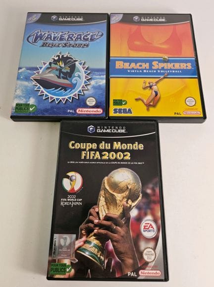 NINTENDO - GAMECUBE. Lot de 3 jeux : Waverace Blue