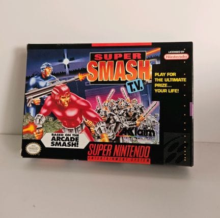 NINTENDO - SUPER NES. Jeu : Super Smash T.V. Compl