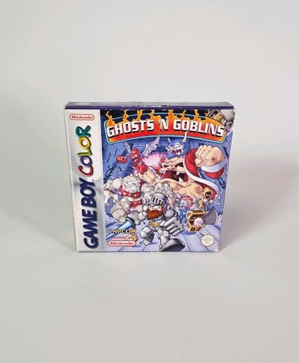 任天堂 - Game Boy Color。游戏：《Ghost'n Goblins》。含原装盒、说明书